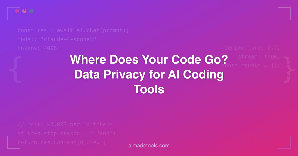 Where Does Your Code Go? Data Privacy for AI Coding Tools