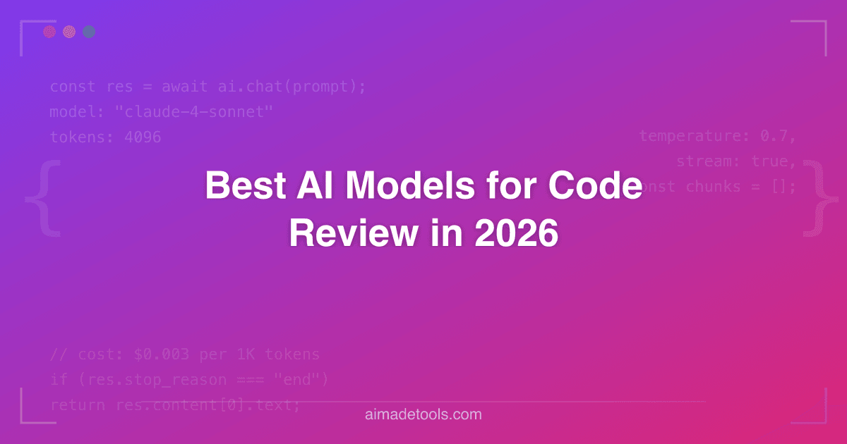 Best AI Models for Code Review in 2026