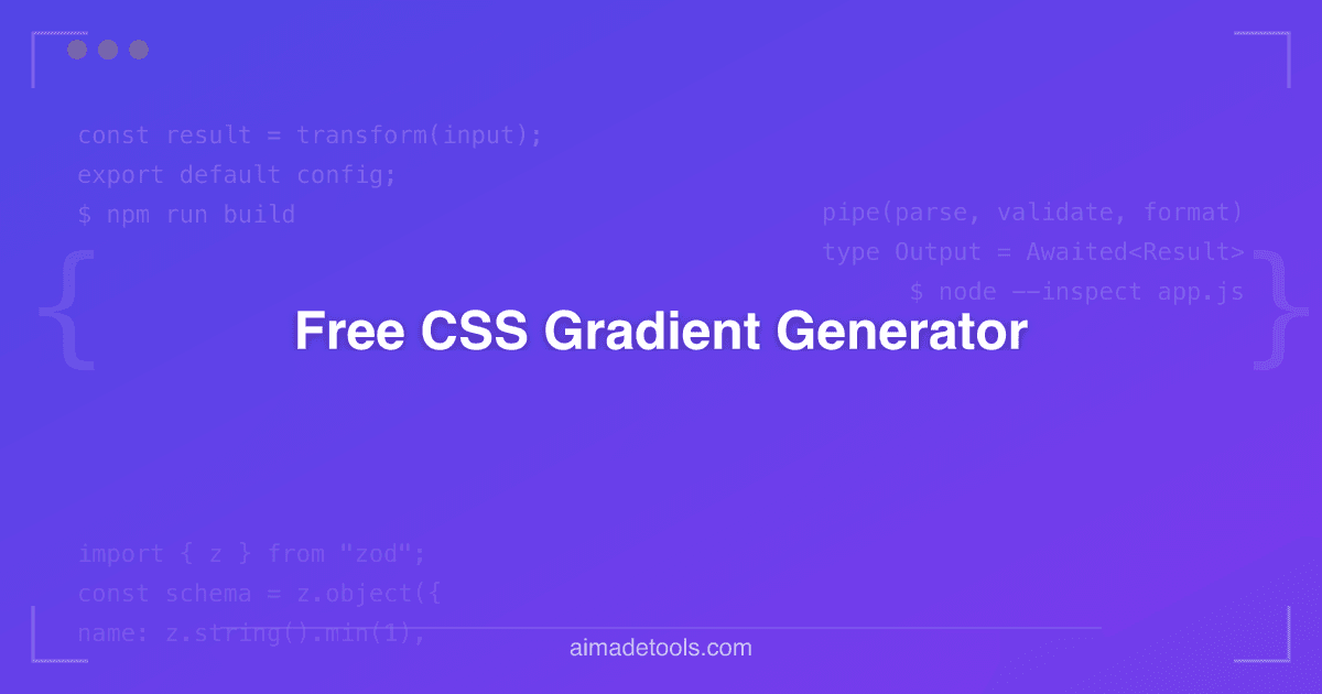 Free CSS Gradient Generator