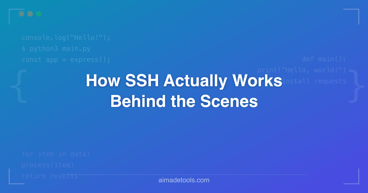 How SSH Actually Works Behind the Scenes