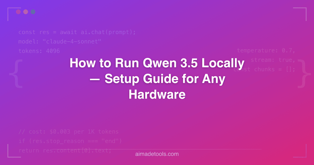 run qwen 3 locally 2026: 16 gb vram, under 10 min... How to Run Qwen 3.5 Locally — Setup Guide for Any Hardware
