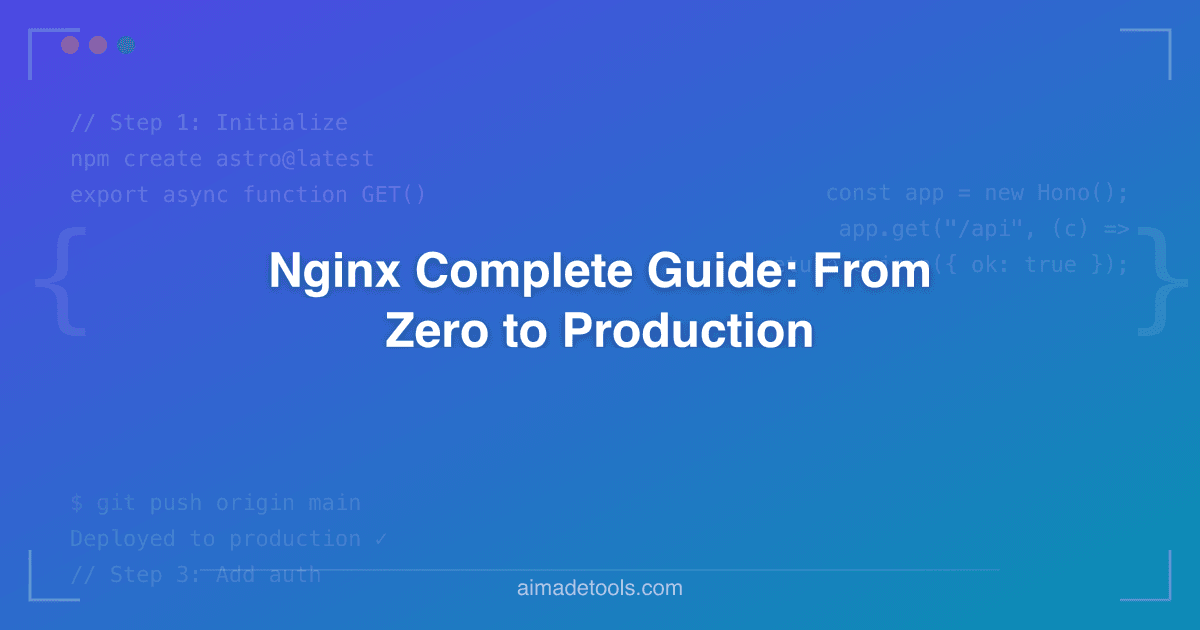 Nginx Complete Guide: From Zero to Production