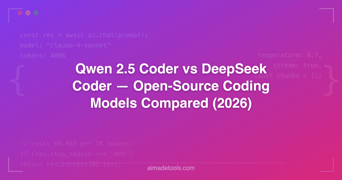 Qwen 2.5 Coder vs DeepSeek Coder — Open-Source Coding Models Compared ...