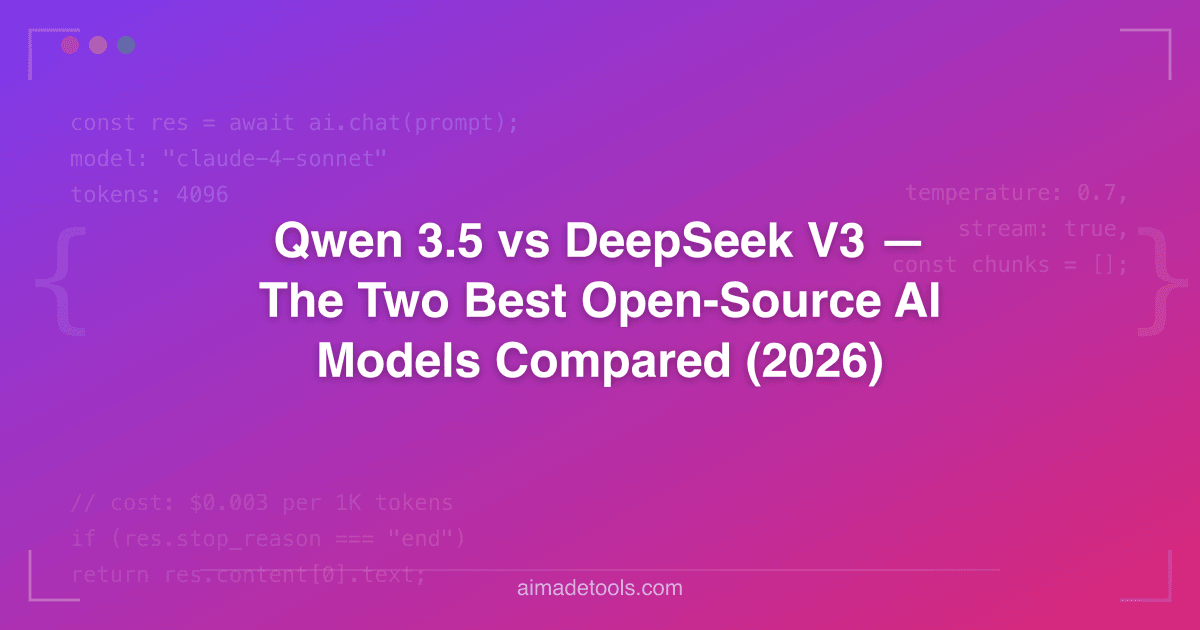 Qwen 3.5 vs DeepSeek V3 — The Two Best Open-Source AI Models Compared ...